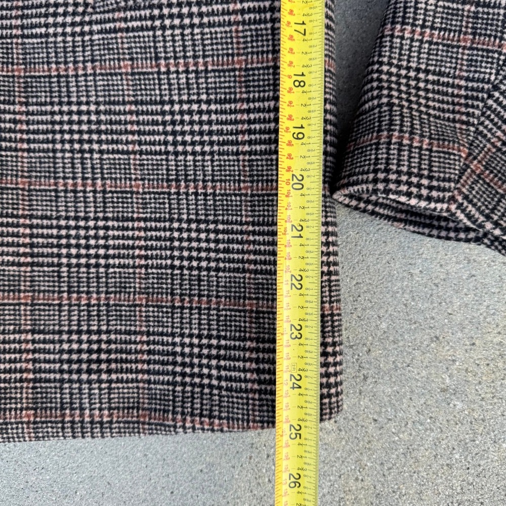 Abercrombie & Fitch Brown Plaid Wool Blend Blazer Jacket XXSP Petite - Picture 5 of 7